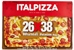 ITALPIZZA 26X38 WURSTEL & PATATINE