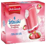 DOLCIANDO (EUROSPIN) GELATI STECCHI VANIGLIA E FRAGOLA