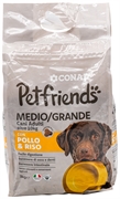 CONAD PET FRIENDS MEDIO/GRANDE CANI ADULTI OLTRE CON POLLO & RISO