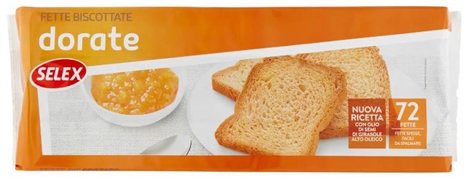 SELEX FETTE BISCOTTATE DORATE