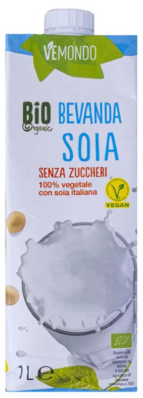 VEMONDO (LIDL) SOIA SENZA ZUCCHERI 100% VEGETALE CON SOIA ITALIANA