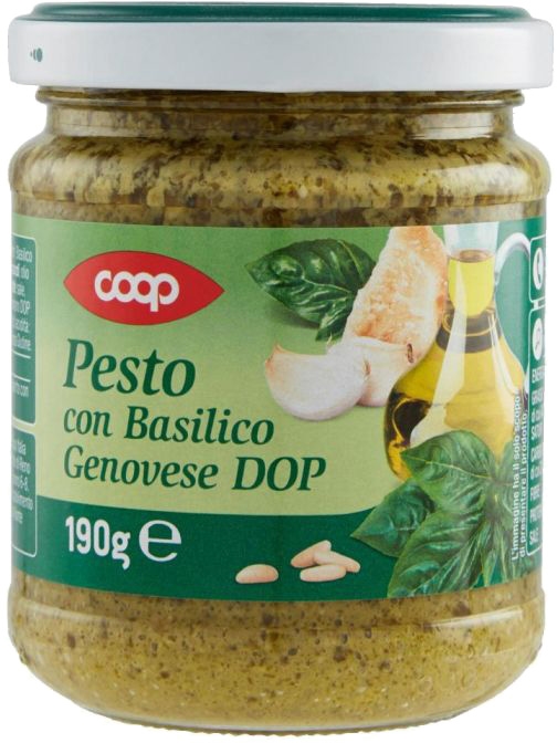 Test e Recensione COOP Pesto con Basilico Genovese DOP Altroconsumo